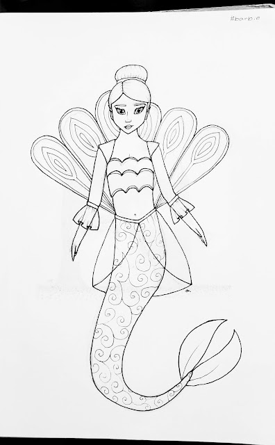 Cute Kawaii Barbie Mermaid in 2023  Kawaii girl drawings, Mermaid  drawings, Disney drawings sketches