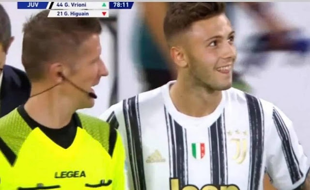 Albanian striker Giacomo Vrioni debuts with Juventus, substitutes the veteran Gonzalo Higuain