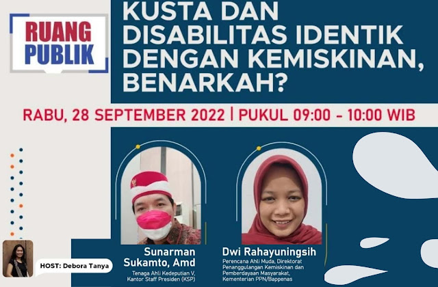 Talkshow Ruang Publik KBR : Kusta dan Disabilitas Identik dengan Kemiskinan, Benarkah?