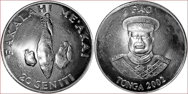 20 seniti, 2002: Kingdom of Tonga