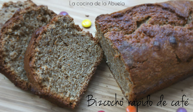 Bizcocho rápido de café. Receta.