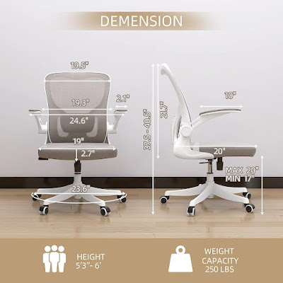 Ergonomic Arms Office Chair with Lumbar Support