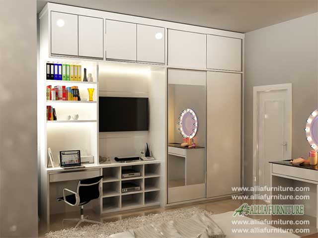  Lemari  minimalis  multifungsi model alves Allia Furniture