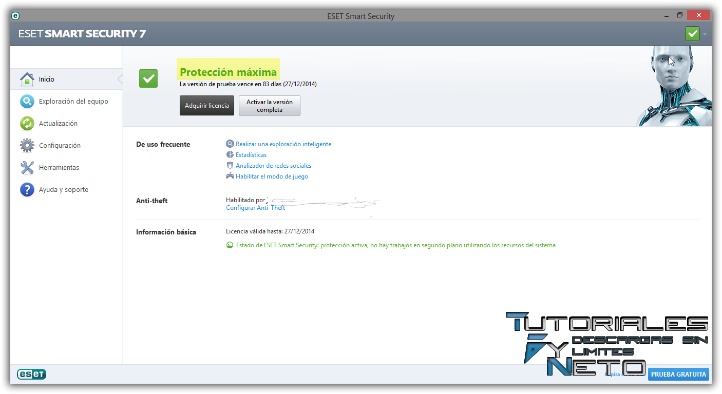 Descargar ESET Nod32 Antivirus v.7.0.317.4 [ Antivirus 