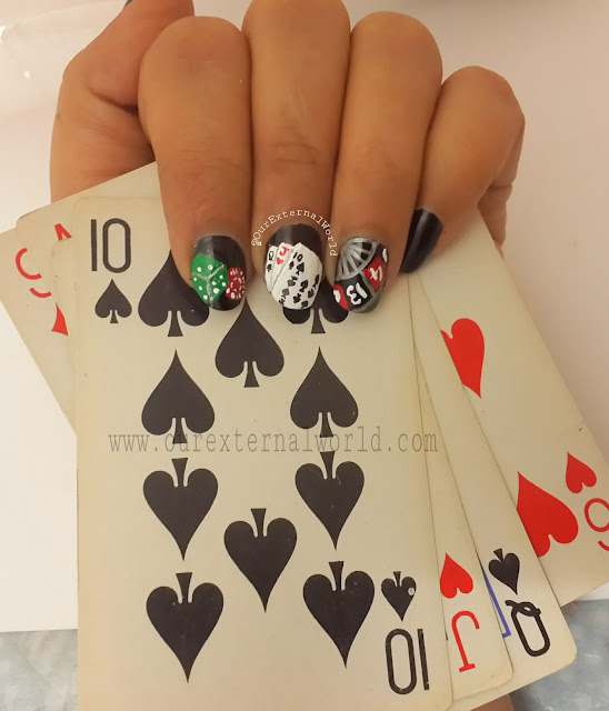 casino nails, Las Vegas, roulette