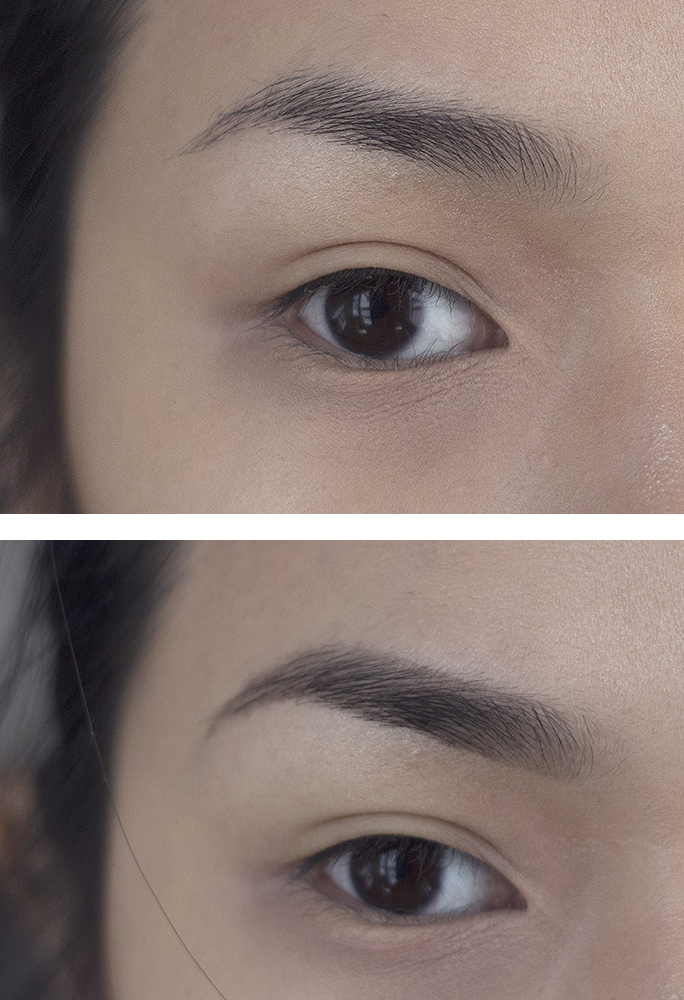 anastasia dipbrow pomade before and after