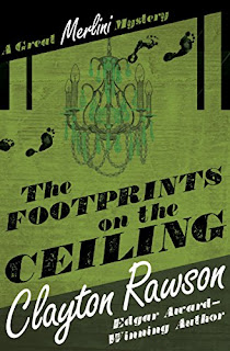 Book cover of Clayton Rawson's The Footprints on The Ceiling