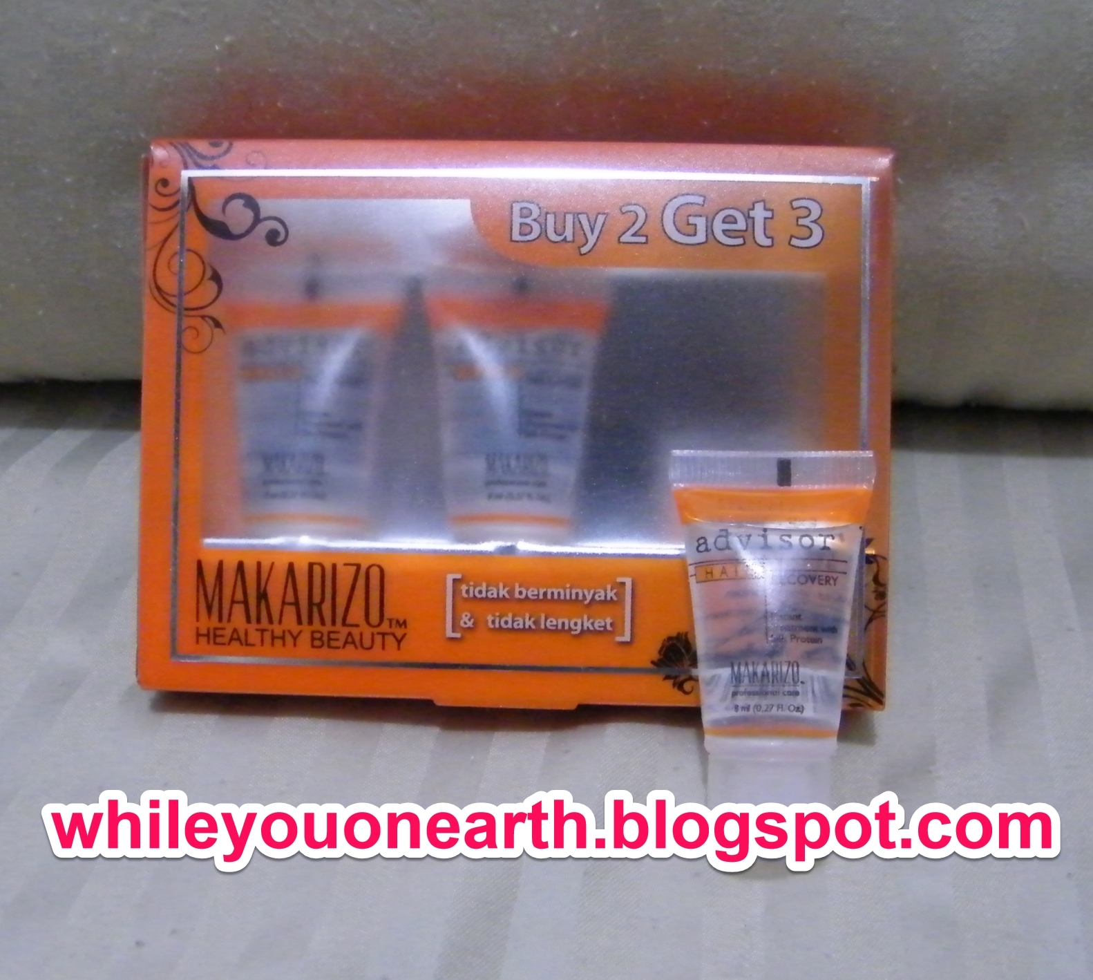 While you on earth Makarizo  Hair Recovery Hair Repair 