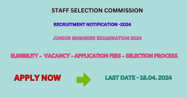 SSC Junior Engineer Recruitment 2024- Apply Online for 968 Posts