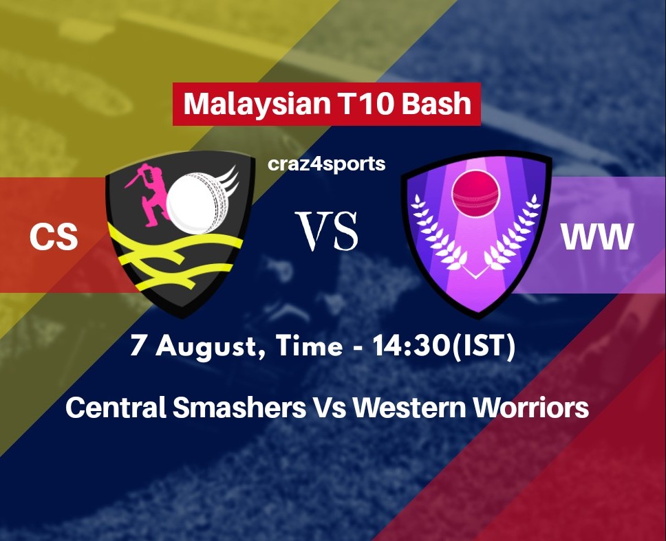 CS VS WW Dream11 prediction | Central Smashers Vs Western Worriors | Malaysian T10 Bash | Top picks | Players stats | Pitch Report | Dream Team