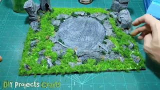 How to make a Realistic Diorama Fantasy Stone Altar