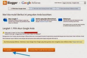 Cara daftar AdSense Tahap 3