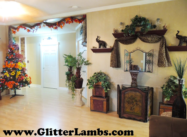 My Decorated Fall Christmas Tree by Glitter Lambs