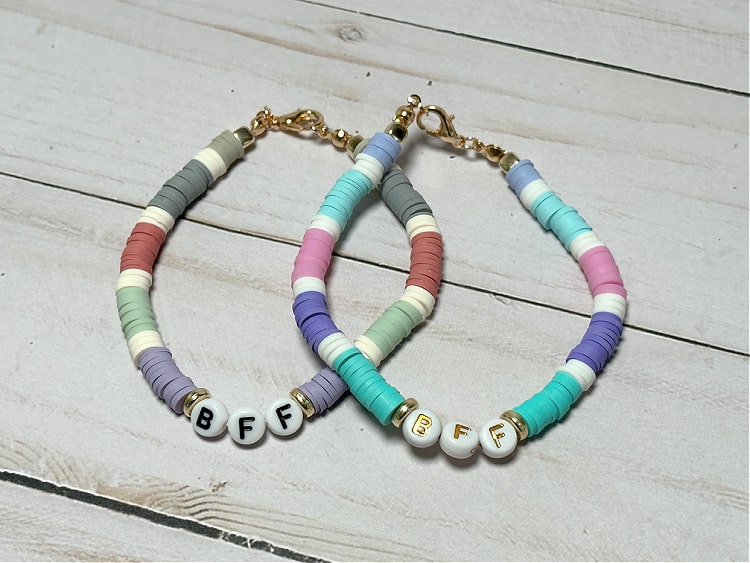 5 Little Monsters: Clay Disc Bead Bracelets