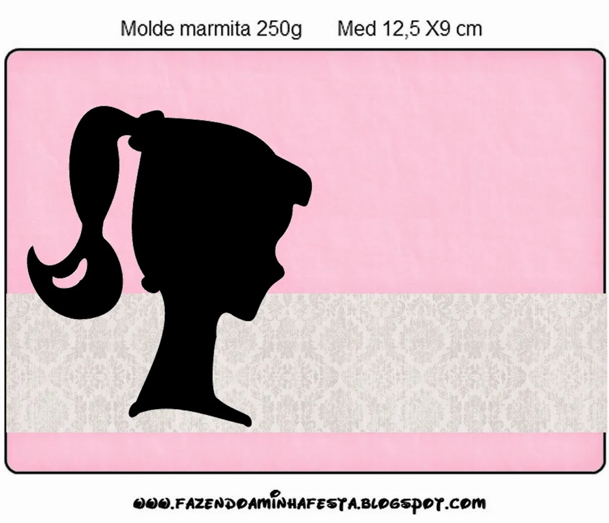 Barbie Silhouette Free Printable Labels.