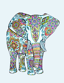 Completed Coloured Elephant