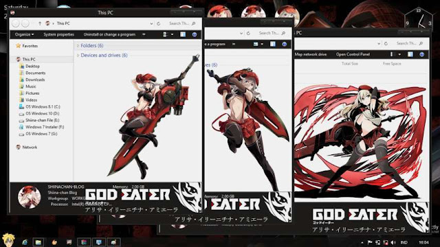 Windows 8.1 Theme God Eater by Bashkara