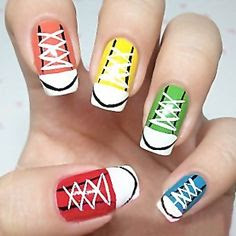 Sporty Look Nail Art Designs