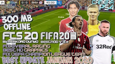 FTS 2020 Mod FIFA 20 Bestmod v3.4 Download Free