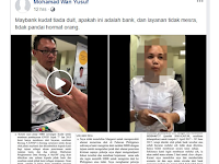Video : Bank tiada duit, Manager Maybank dimalukan depan orang ramai