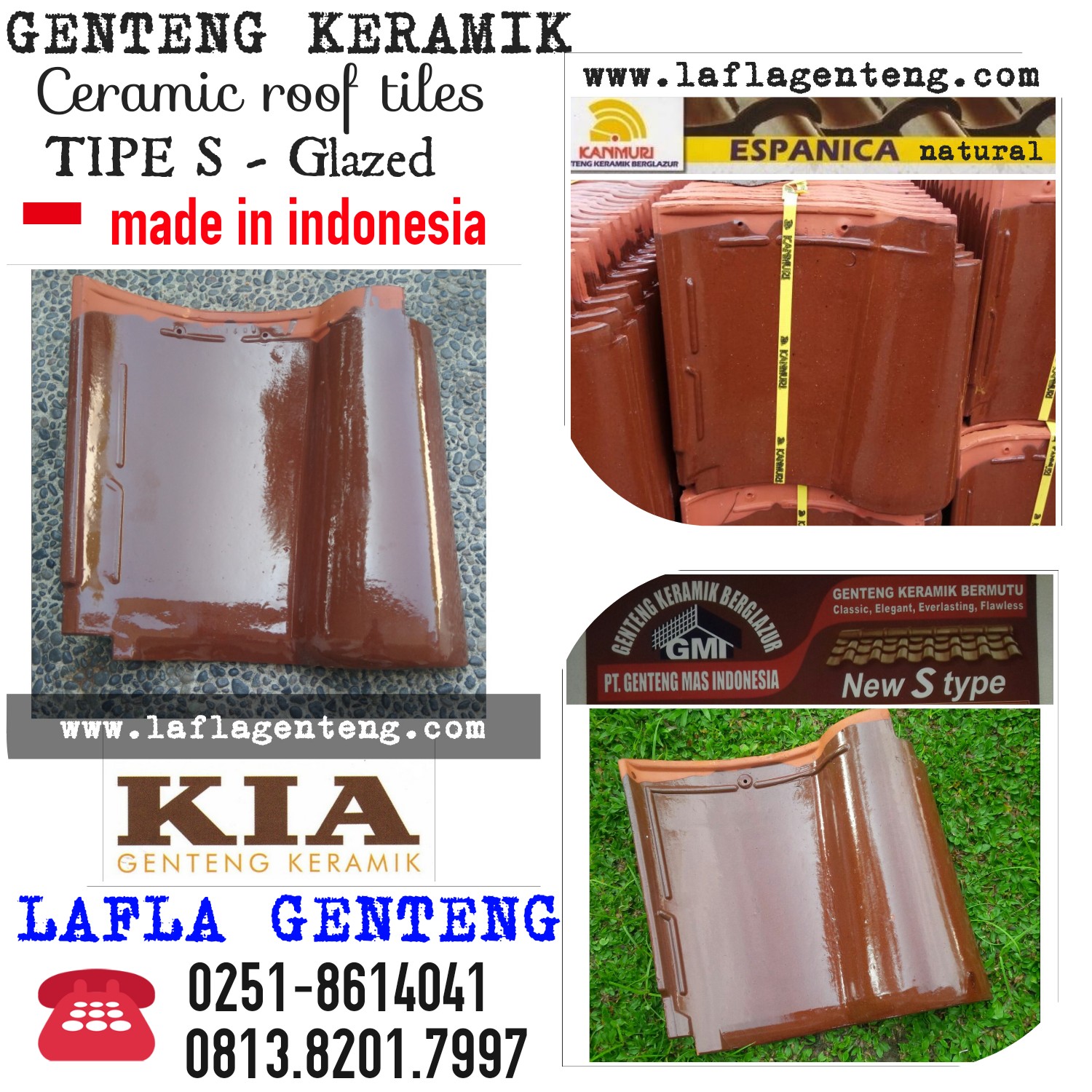  jual  genteng  keramik  info harga Genteng keramik glazur  