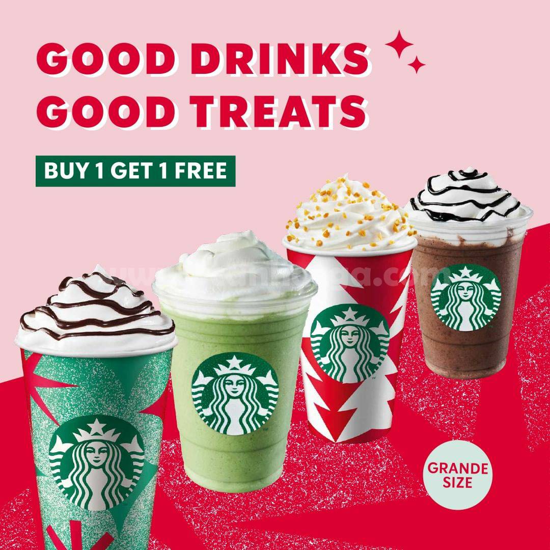 Promo STARBUCKS GRANDE DEALS – Spesial BELI 1 GRATIS 1