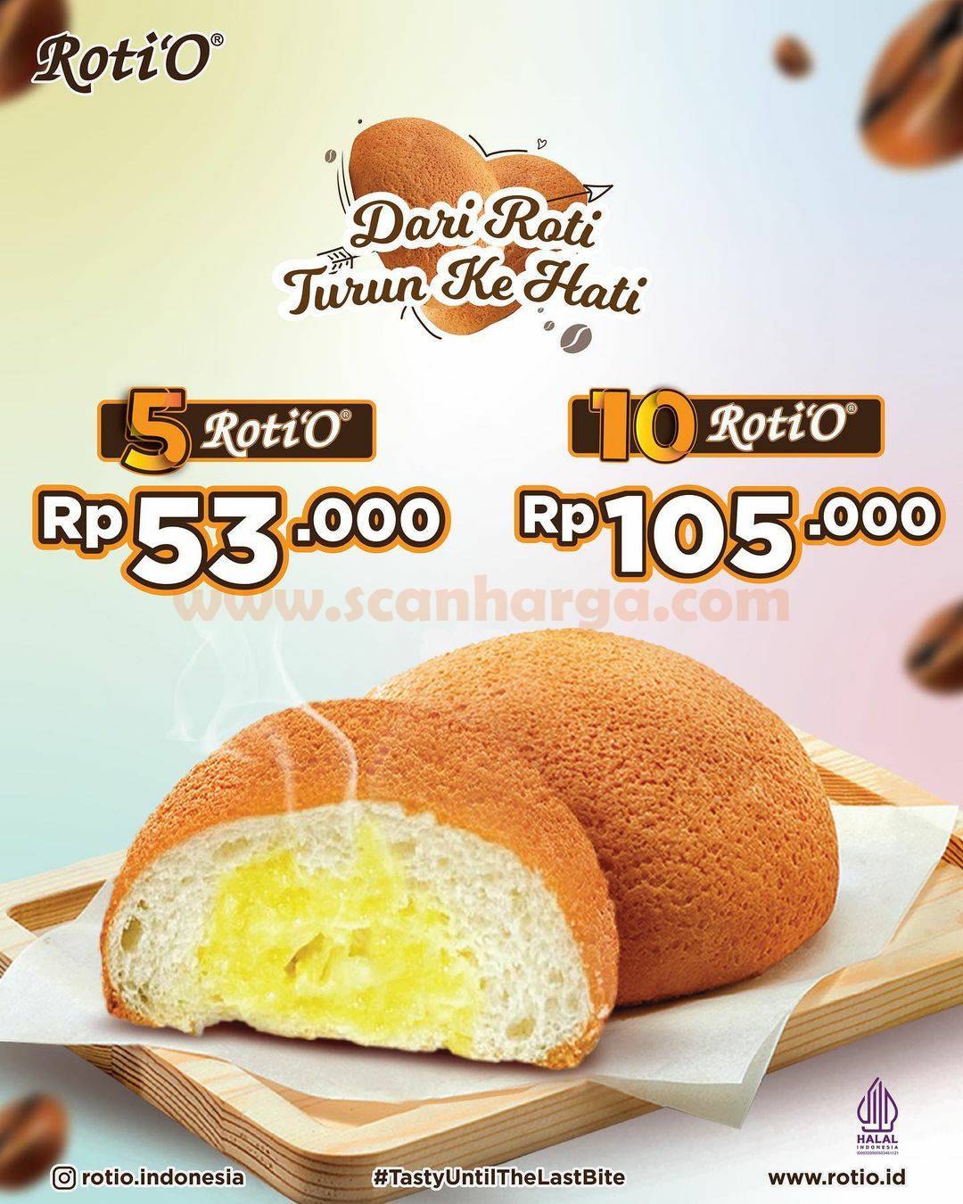 ROTI'O Promo Spesial Valentine - Beli 5 RotiO Rp 53RB atau 10 Roti O Cuma 105RB