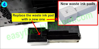 How to replace the waste ink pad, Epson L120 - 04