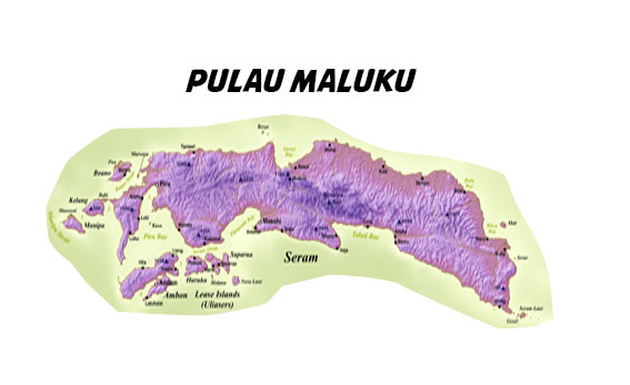 Gambar Peta Pulau Maluku Photo