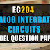 Model Question Paper for EC204 Analog Integrated Circuits