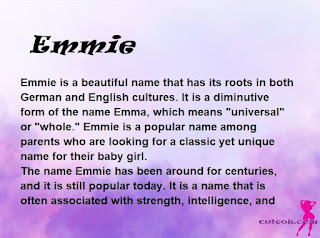 meaning of the name "Emmie"