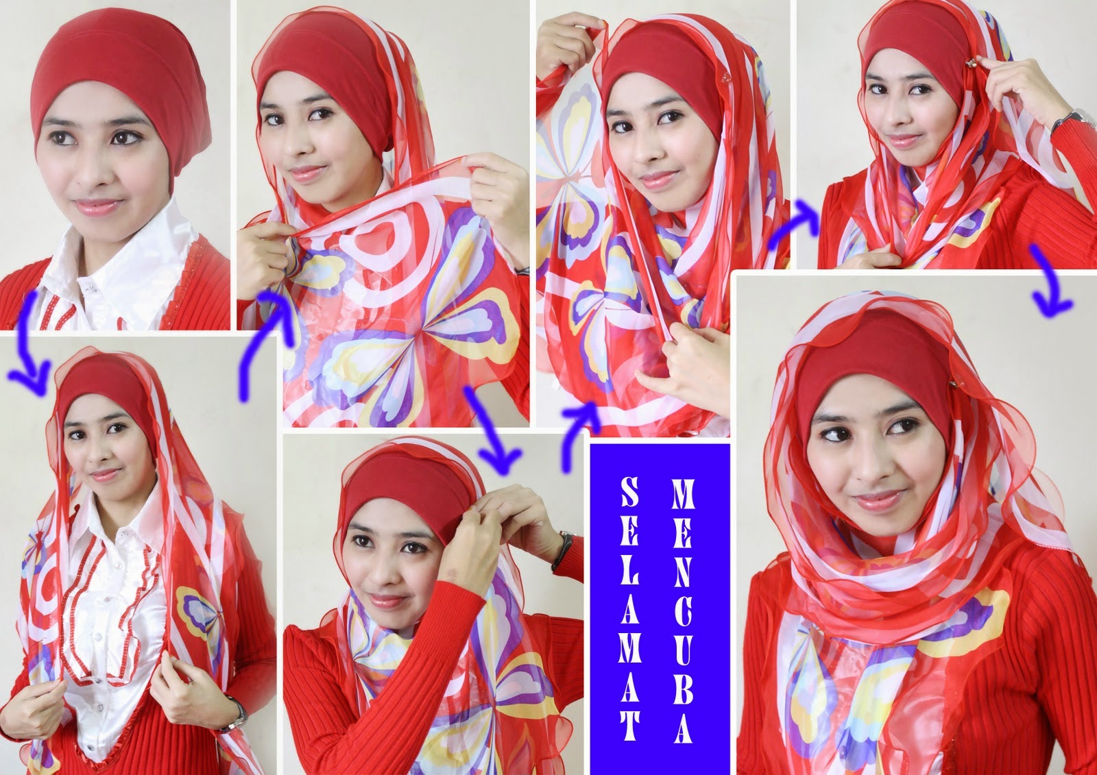 Tutorial Hijab Segi Empat Anak Sekolah Tutorial Hijab Paling