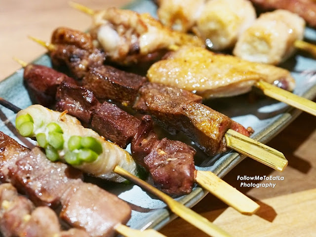 Chicken Wings, Thigh, Heart, Tail, Skin, Gizzard, Liver,  Asparagus Roll & Leek Roll