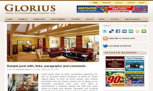 Glorius Blogger Template