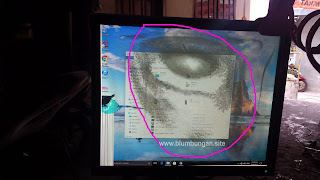 tutorial membongkar monitor lcd merk dell kaki v  yang bermasalah  bercak bercak hitam pada layar