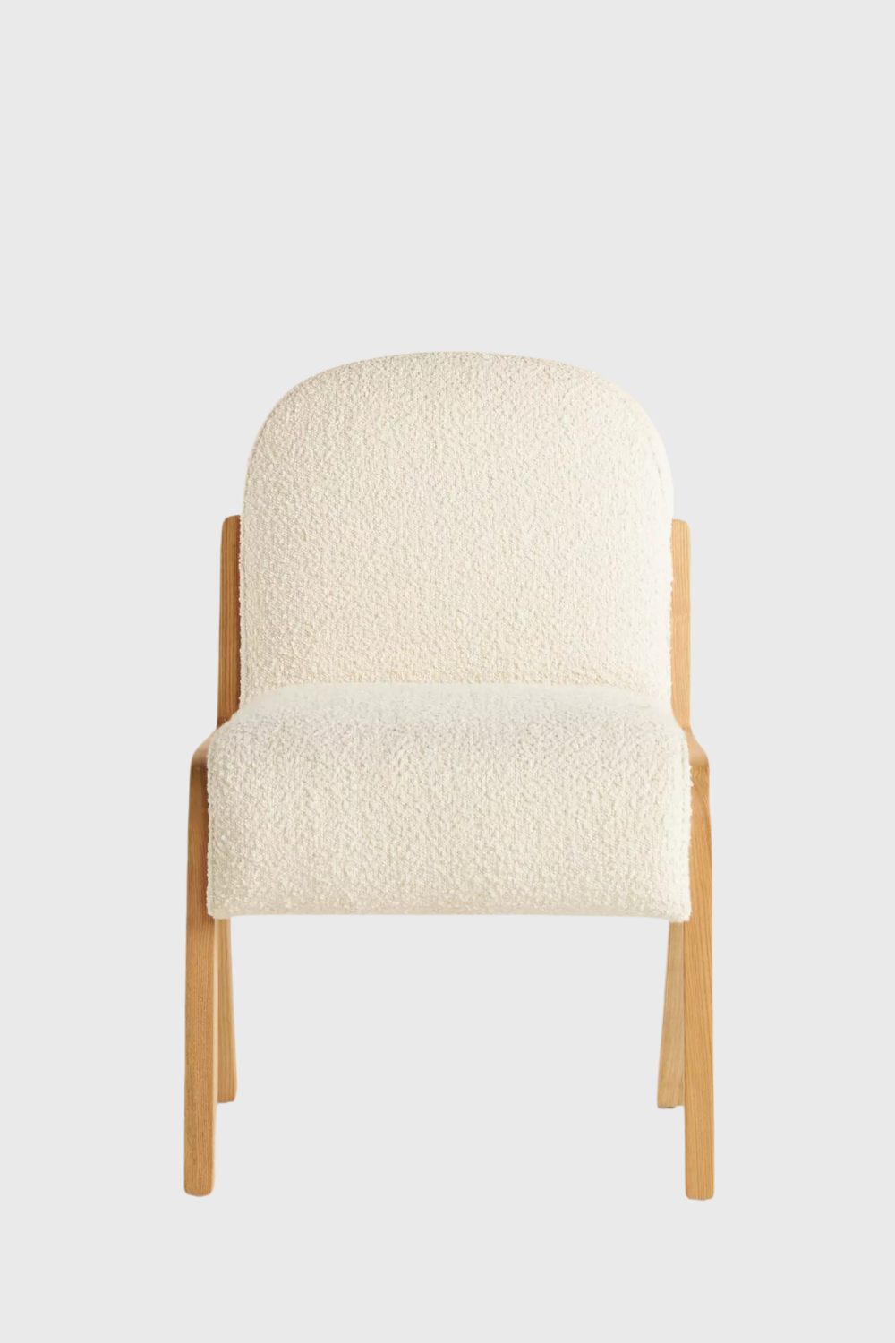 bouclé rani armless dining chair