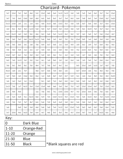 Charizard Basic Multiplication