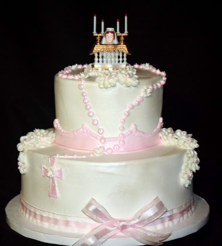 Blingy Communion Cake {Religious Cakes} | The Hudson Cakery