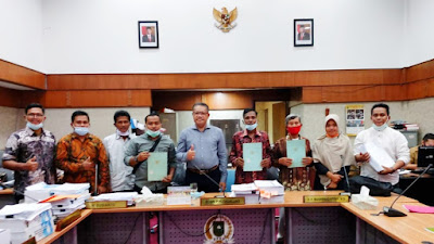 Pengurus Kelompok Tani Siabu Sejahtera Kunjungi DPRD Provinsi Riau, Untuk Percepatan  Peremajaan Sawit Rakyat (PSR) 