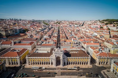 Vista aérea de Lisboa