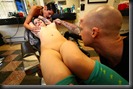 Bella Vendetta, Sadie CrAZyBaBe, and Trash at the Barber Shop