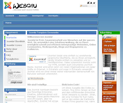 Webgau - шаблон для Joomla 1.5