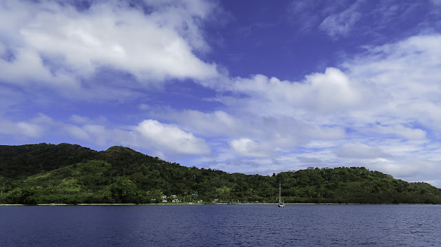 A closer view of the island