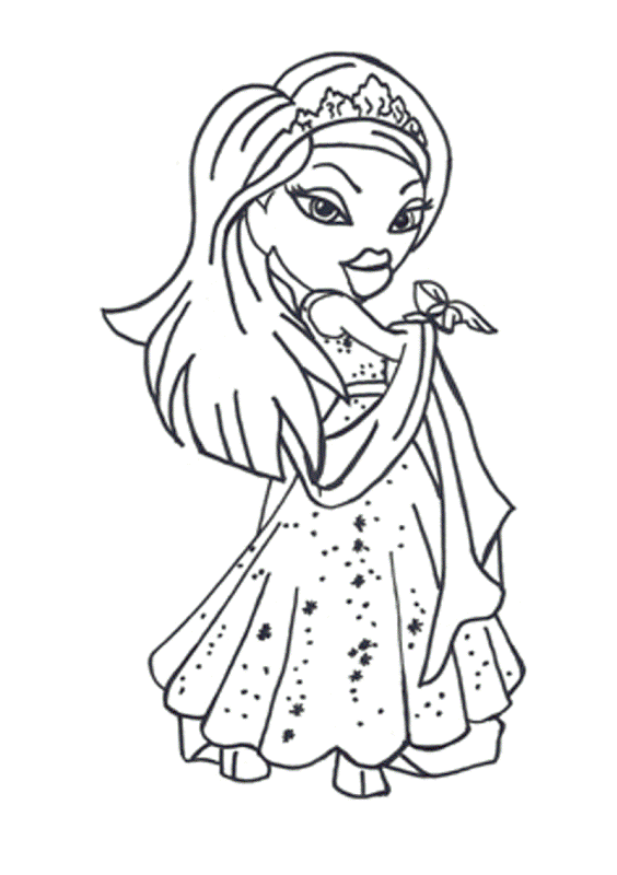 Disney princess bratz coloring pages to print title=