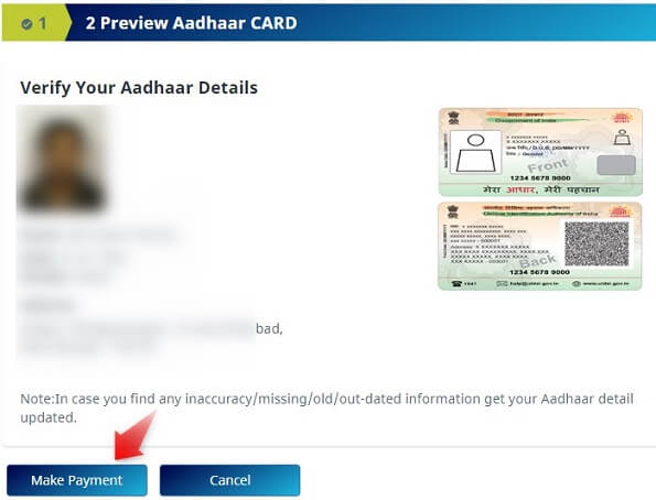 plastic aadhaar card banaye