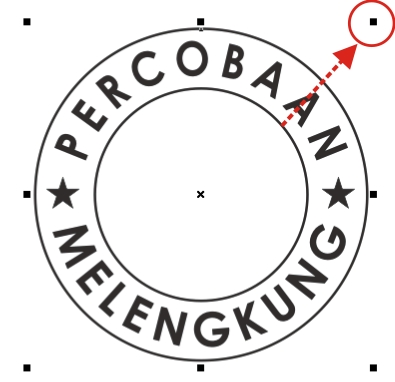  Membuat  Desain  Menarik Membuat  tulisan  melengkung di 