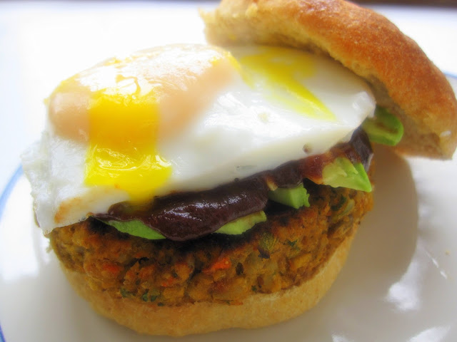 Spicy Chickpea Veggie Burgers