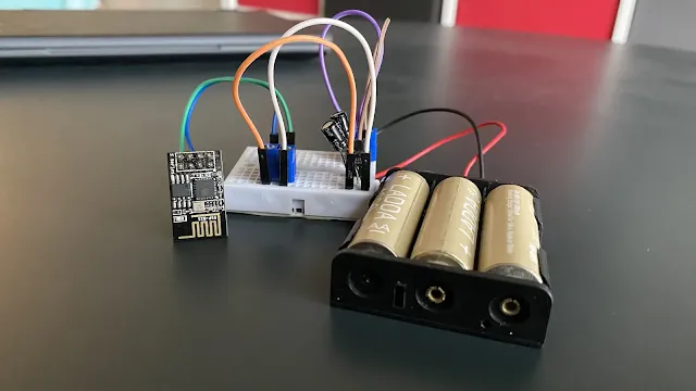 Try out to Power the ESP-01S(ESP8266) with Rechargeable NiMH batteries and HT7833 voltage regulator cover