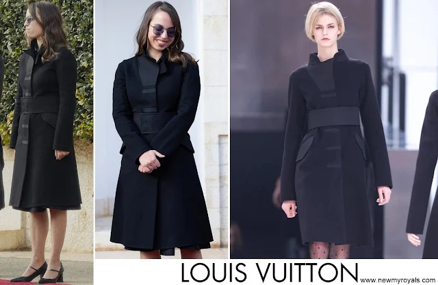 Princess Salma wore Louis Vuitton Coat Fall-2001 Ready-to-Wear Collection
