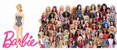 evolução da boneca barbie